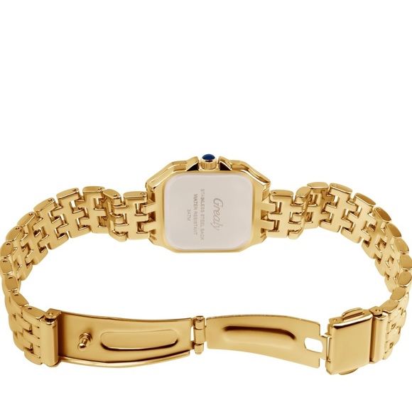 Panthere Classic Rectangle Stainless Steel
Gold Watch main image 9